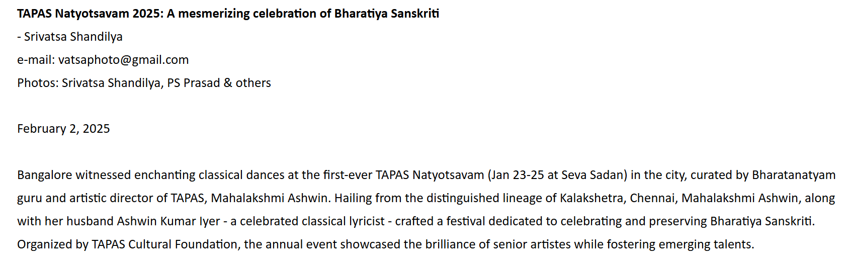 Narthaki — Celebration of Bharatiya Sanskriti